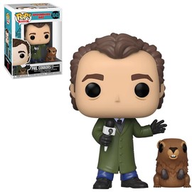 POP Groundhog Day - Phil Connors with Punxsutawney Phil Funko Vinyl Figure (Bundled with Compatible Pop Box Protector Case), Multicolored, 3.75 inches