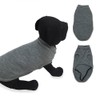 Plain Grey Dog Clothes Size 25 Soft Cold Protection Easy