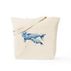 CafePress Beluga Whale And Baby Tote Bag Reusable Natural Beige