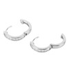 S925 Sterling Silver Ear Hoop Clip Rhinestone Style Clip Hoop