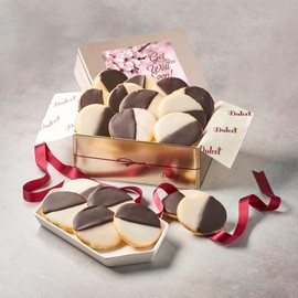 Dulcet Gift Baskets NY Style Black & White Cookies Favorite Gift Tin- Great for Thinking of You Gifts -holiday Celebrations-Get Well Thank You & Sympathy Wishes for Men, Women, Girls, boys. (Get Well)