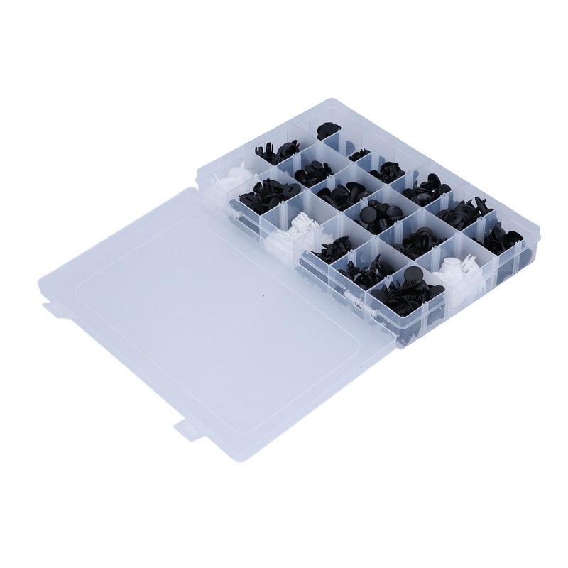 415pcs Car Retainer Clips Auto Plastic Fasteners 18 Kinds Push
