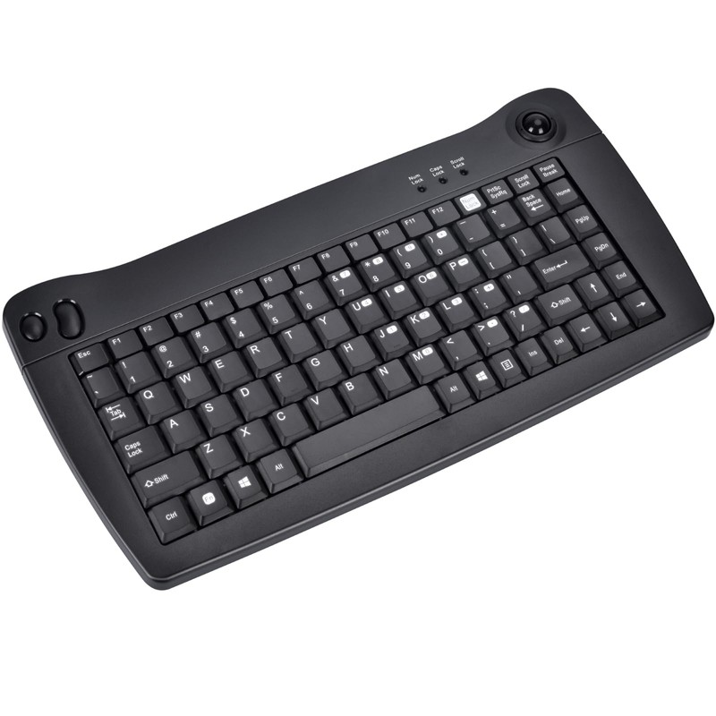 MCSaite MC-8040RF 2.4G Wireless and Bluetooth Mini Keyboard with Built-in