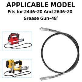 49-16-2647 Grease Gun Hose – Compatible with Milwaukee M18 FUEL Grease Gun & Other Models Replacement Hose for Grease Gun Accessories