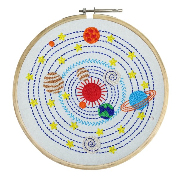 Embroiderymaterial Embroidery Kit/Cross Stitch Kit for Beginners Outer Space Design
