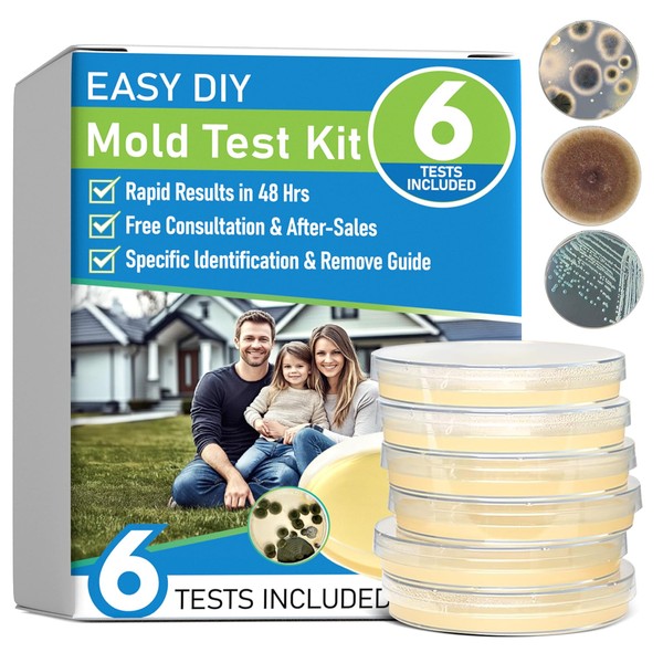 Mold Test Kit for Home-6 Simple Mold Detection Kits, HVAC,