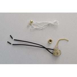 Brass Ceiling Fan Light Lamp Pull Cord Chain Switch On Off Zing Ear ZE-109 125v ;(from_dasherdeals