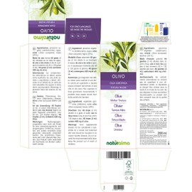Olive (Olea europaea) Leaves Alcohol-Free Mother Tincture Naturalma | Liquid Extract Drops 200 ml | Food Supplement | Vegan