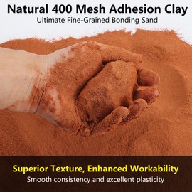 Ultra-Fine 400 Mesh Oil-Free Casting Sand for Metal Jewelry Casting - Premium Foundry Sand for Highly Detailed Replicas in Silver, Copper, Bronze, and More - Reusable Molding Clay (5, Pounds)