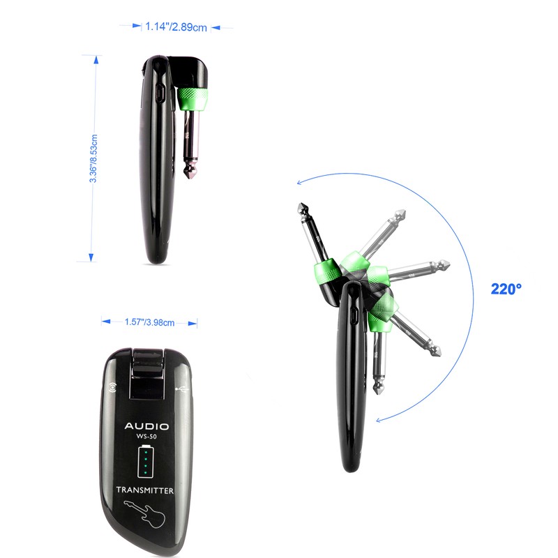 SWIFF WS-50 UHF Digital Guitar Wireless System (Transmitter + Receiver)