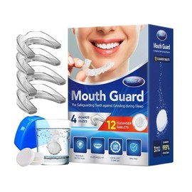 DABIDA SEALED! 4 PACK DABIDA MOUTH GUARD FOR GRINDING TEETH AT NIGHT, SLEEP MOUTH GUARD