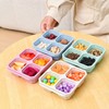 4 Pack Snack Containers, Reusable Bento Snack Box, 4 Compartments