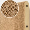 L-Shaped Cat Scratcher for Indoor Cats – Double-Tier Wood Scratching