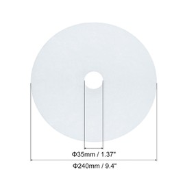 sourcing map Universal Cloth Dryer Exhaust Filter, Cotton 240x35mm White for Clothes Dryer Filter Replacement Pack of 10