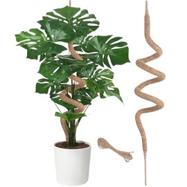 Supoice Moss Pole 63 Inch Moss pole Monstera Plant Support Bendable Moss Pole for Climbing Plants Indoor Coir Plant Pole Sticks, Brown