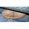 TeakFurnitureOutlet 34"x17" New A-Grade Teak Sun Burst Door/Shower/Spa/Bath Floor Mat