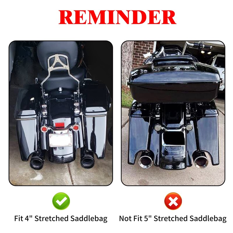motosikleta Saddlebag Liners Carpet Insert for 4 inch Tapered Hard