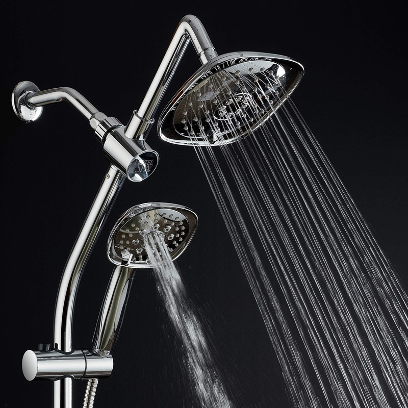 Hotel Spa - 7-Inch Rainfall Combo with Slide Bar, 48-Setting