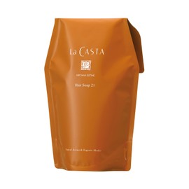 La Casta Shampoo, Aroma Este Hair Soap, 21 Refill, Organic, 20.3 fl oz (600 ml), For Smooth, Moisturized, Glossy Hair, Made in Japan, Natural Aroma