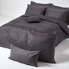 HOMESCAPES 1000 Thread Count Egyptian Cotton Grey Oxford Size Pillowcase