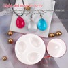 Comidox 2Pcs Silicone Pendant Water Drop Gem Mold Resin Casting