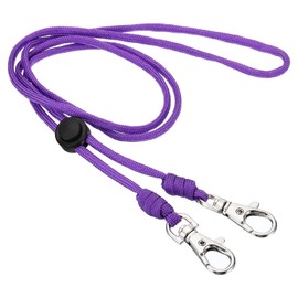 PATIKIL Neck Lanyard with 2 Swivel Hooks, Badge Lanyards Adjustable Long Strap ID Card Holder Keychains for Badge Holders, Purple