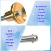 Generic Gold handle locking pin, 304 stainless steel Grip button