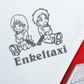 Hellweg Druckerei Enkeltaxi Grandma Grandpa Kids Car Sticker Rear Window Sticker
