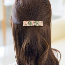 Long Hair Barrettes Large Automatic Hair Clip Tortoise Shell Hair Accessories For Women Girls Acrylic Ponytail Holders Barrettes Thick Hair,4 Color Available