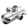 3-Way Shower Diverter Valve Mount, G1/2 Handheld Shower Arm Diverter