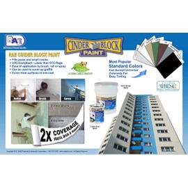 Masonry & Stucco Paint, Black, 1 gal.