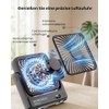 WOWDSGN Table Fan USB with Power Base & LED Display,