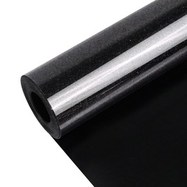 Vinilo de transferencia de calor con purpurina, vinilo negro Htv de 12 x 10 pies para planchar plantas, diseño de Flashpoint es adecuado para Navidad, Halloween, Día de San Valentín y muchos otros