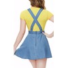 CutiePlusU Button Crotch Onesie Adult Romper Bodysuit Costume Despicable Denim