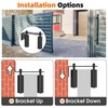 MeBantoo Heavy Duty Sliding Gate Guide Roller Hardware Kit, 6"