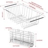 Small Dish Drainer Rack in Sink Adjustable, Expandable 304 Stainless
