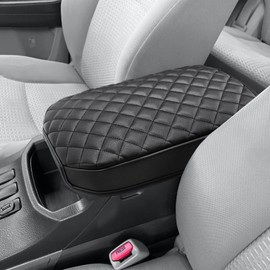 KBH Center Console Armrest Cover for 2003-2009 Toyota 4Runner Accessories, Custom-Fit, Middle Console Lid Cushion Protector, Vinyl Leather Trim, Anti-Scratch, Black