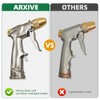 ARXIVE Heavy Duty Metal Hose Nozzle with 4 Adjustable Spray