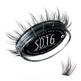 Lashify Stardust 16mm Gossamer DIY Eyelash Extensions Refill, The Multi-Length Multi Layered Lash, Thin Fibers of the Classic "C" Style, Black, Easy False Lashes