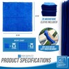 Microfiber Cleaning Cloth, Large Size 40x40cm, Super Absorbent Lint Free