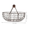 OHPHCALL Wrought Iron Storage Basket Multifunctional Egg Fruit Holder for