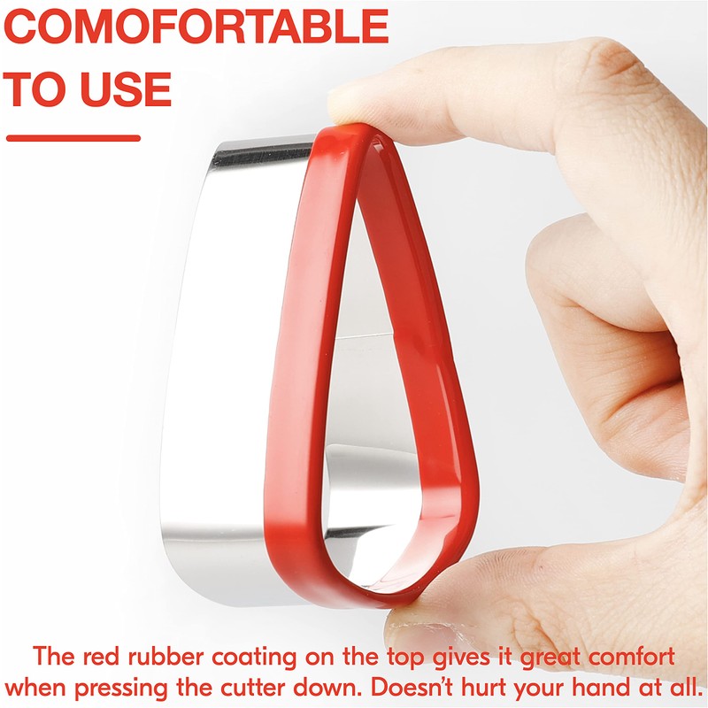 COOKIEQUE 3-Piece Candy Corn Cookie Cutter, Fall Thanksgiving Pumpkin Pie