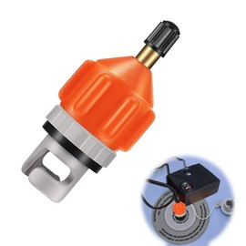Uqingo Stand Up Paddle Board Pump Accessories, Sup Adapter for Compressor, Kayak Stand-Up Paddle Motor Valve Adapter - Orange