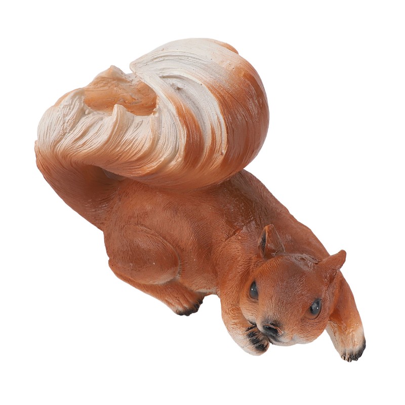 Squirrel Garden Decor Outside Funny Resin Statue Courtyard Balcony Outdoor