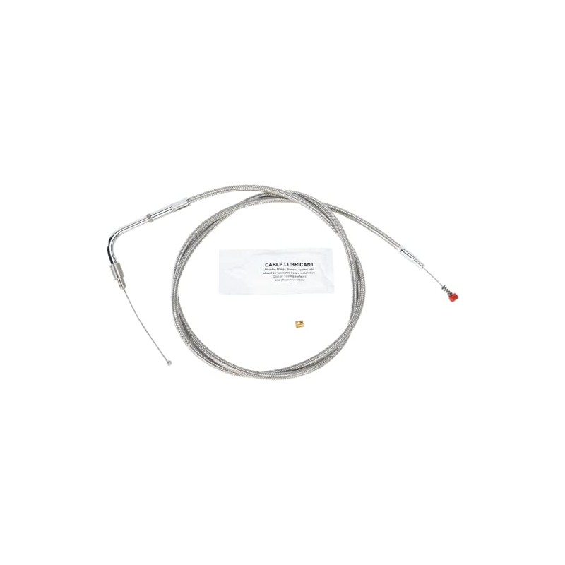 Barnett Performance Products 102-30-40016-8 - Stainless Clear-Coated Idle Cable (+8