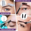 Triko Set 7 Pinzas para Cejas, Kit Profesional Acero Inoxidable,