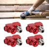 4Pcs 360 Degree Air Hose Connector 1/4in NPT Thread Industrial