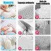 Esponja de baño para bebés, Set de 3 Almohadillas Exfoliantes