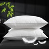 Ivellow Goose Down Pillow Hotel White Goose Feather Bed Pillow