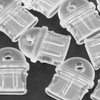 TEHAUX 10pcs Phone Port Protector, Transparent PVC Dust Plugs, Compatible